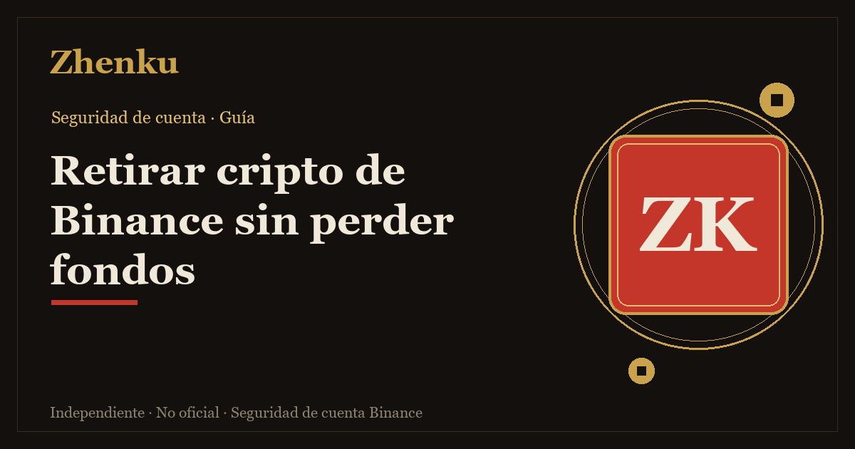 Portada de la guía completa para retirar cripto de Binance de forma segura