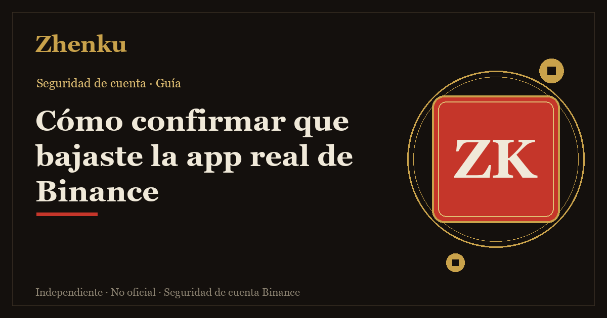 Portada: cómo confirmar que bajaste la app real de Binance